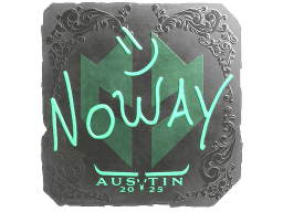 Sticker | noway (Foil) | Austin 2025
