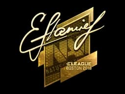 Sticker | flamie (Gold) | Boston 2018