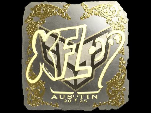 Sticker | xfl0ud (Gold) | Austin 2025