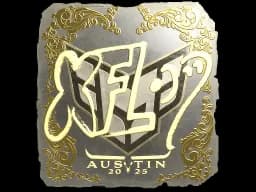 Sticker | xfl0ud (Gold) | Austin 2025