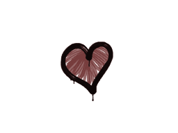 Sealed Graffiti | Heart (Brick Red)