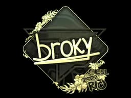 Sticker | broky (Gold) | Rio 2022