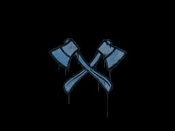 Sealed Graffiti | X-Axes (Monarch Blue)
