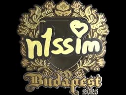 Sticker | n1ssim (Gold) | Budapest 2025