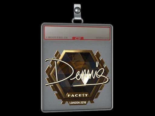 Sticker Slab | dennis (Gold) | London 2018