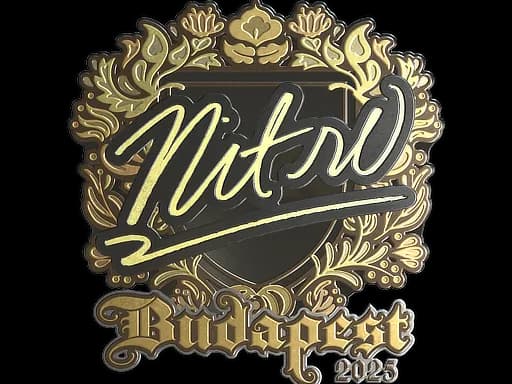 Sticker | nitr0 (Gold) | Budapest 2025