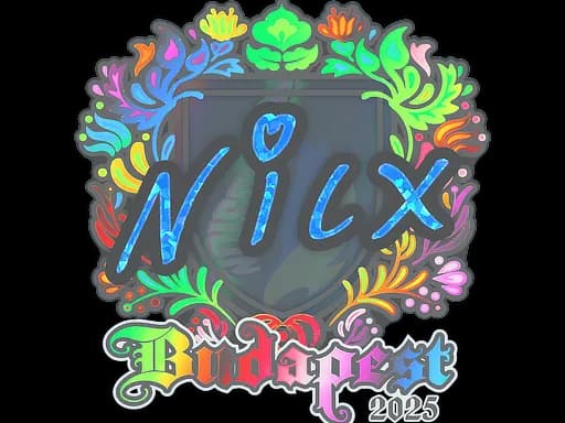 Sticker | nicx (Holo) | Budapest 2025