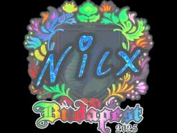 Sticker | nicx (Holo) | Budapest 2025