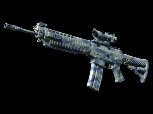 StatTrak™ SG 553 | Wave Spray (Factory New)