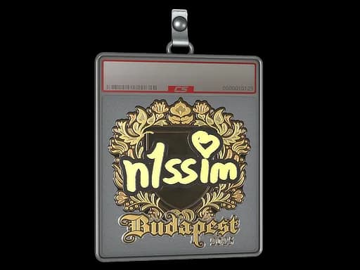 Sticker Slab | n1ssim (Gold) | Budapest 2025