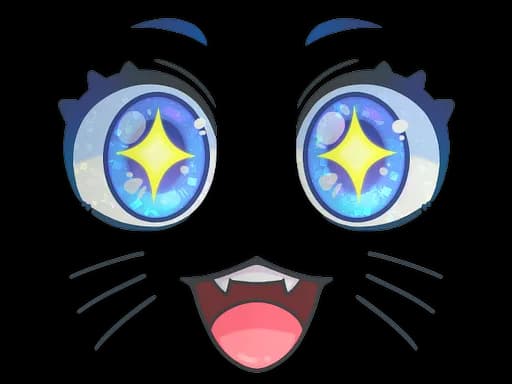 Sticker | Kawaii Eyes (Glitter)