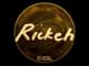 Sticker | Rickeh (Gold) | Katowice 2019 CS2 skin