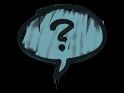 Sealed Graffiti | Question Mark (Wire Blue)