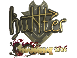 Sticker | huNter- (Gold) | Shanghai 2024