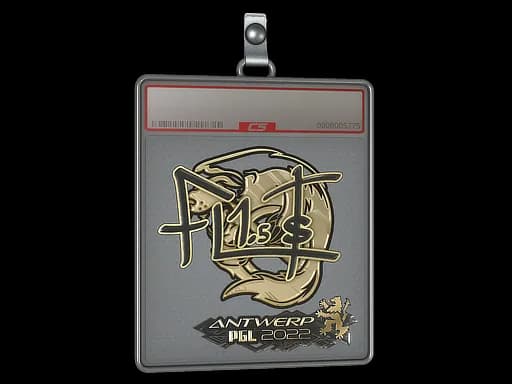 Sticker Slab | FL1T (Gold) | Antwerp 2022