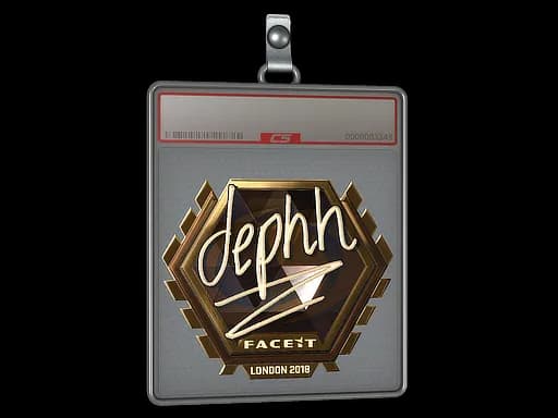 Sticker Slab | dephh (Gold) | London 2018