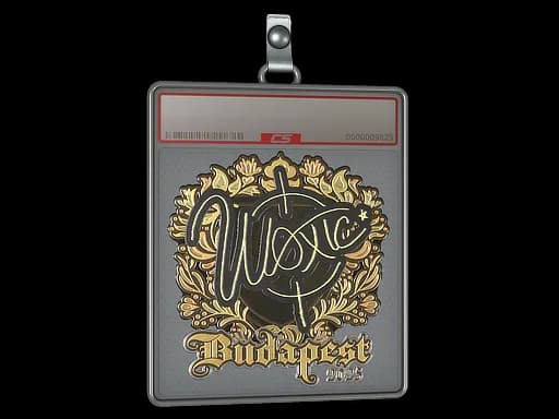 Sticker Slab | woxic (Gold) | Budapest 2025