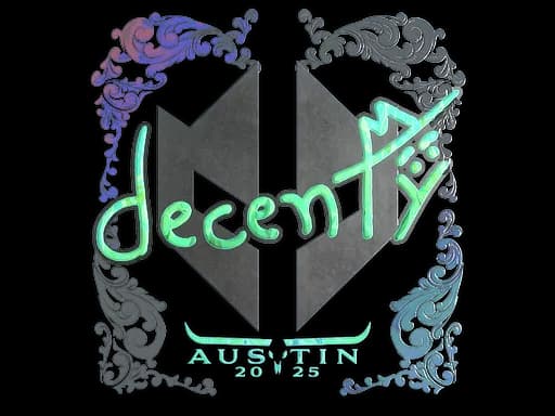 Sticker | decenty (Holo) | Austin 2025