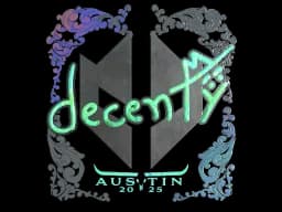 Sticker | decenty (Holo) | Austin 2025