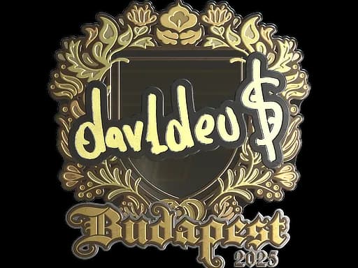 Sticker | dav1deuS (Gold) | Budapest 2025