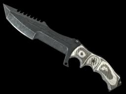 ★ StatTrak™ Huntsman Knife | Black Laminate (Factory New)