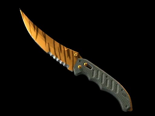 ★ StatTrak™ Flip Knife | Tiger Tooth (Minimal Wear)