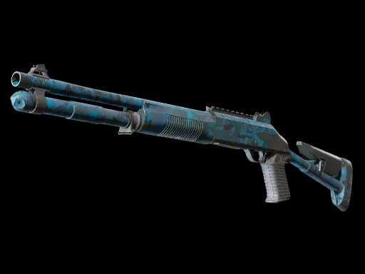 XM1014 | VariCamo Blue (Well-Worn)