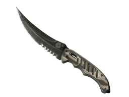 ★ StatTrak™ Flip Knife | Black Laminate (Well-Worn)