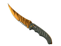 ★ StatTrak™ Flip Knife | Tiger Tooth (Factory New)