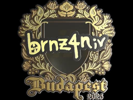 Sticker | brnz4n (Gold) | Budapest 2025
