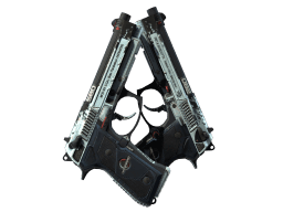StatTrak™ Dual Berettas | Dezastre (Well-Worn)