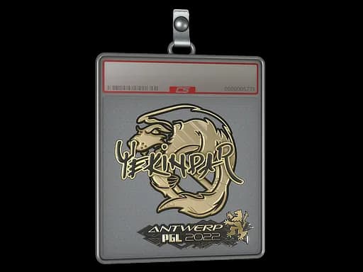 Sticker Slab | YEKINDAR (Gold) | Antwerp 2022