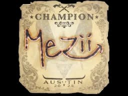 Sticker | mezii (Champion) | Austin 2025