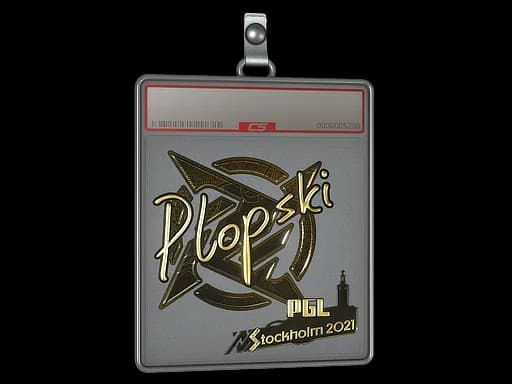 Sticker Slab | Plopski (Gold) | Stockholm 2021