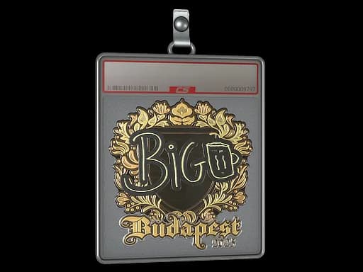 Sticker Slab | biguzera (Gold) | Budapest 2025