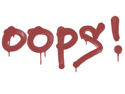 Sealed Graffiti | Oops (Blood Red)