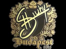 Sticker | siuhy (Gold) | Budapest 2025