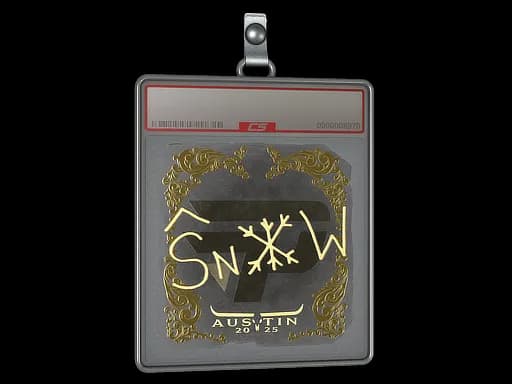 Sticker Slab | snow (Gold) | Austin 2025