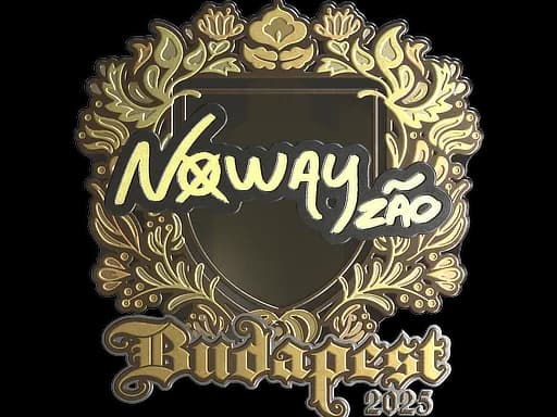 Sticker | noway (Gold) | Budapest 2025