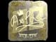 Sticker | Ax1Le (Gold) | Austin 2025 CS2 skin