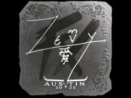 Sticker | zevy (Foil) | Austin 2025