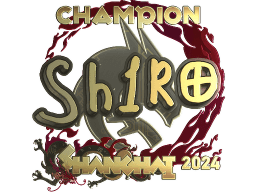Sticker | sh1ro (Gold, Champion) | Shanghai 2024