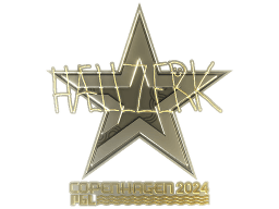 Sticker | hallzerk (Gold) | Copenhagen 2024