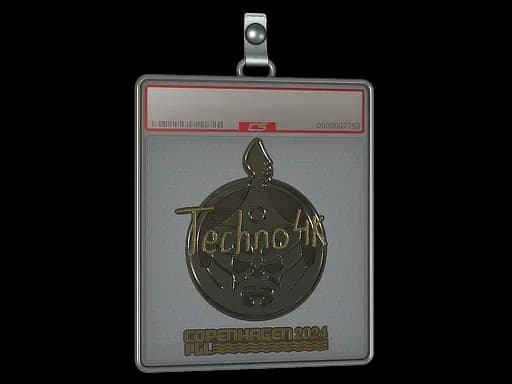 Sticker Slab | Techno4K (Gold) | Copenhagen 2024