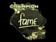Sticker | fame (Gold, Champion) | Rio 2022 CS2 skin