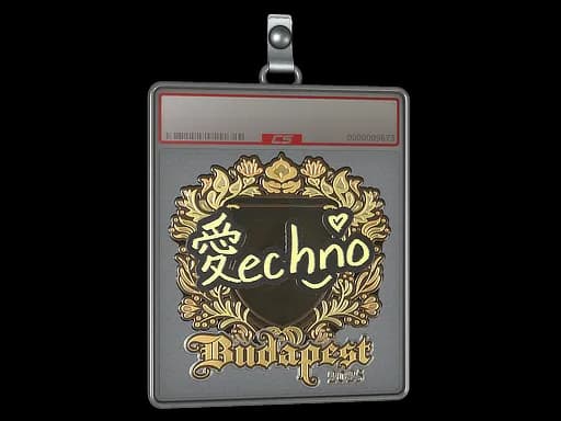 Sticker Slab | Techno4K (Gold) | Budapest 2025