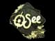 Sticker | oSee (Gold) | Rio 2022 CS2 skin