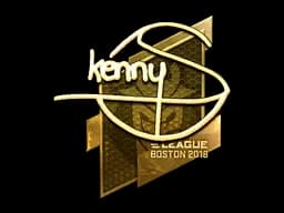 Sticker | kennyS (Gold) | Boston 2018