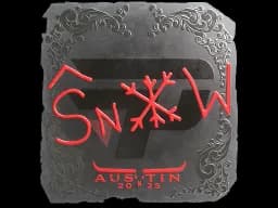 Sticker | snow (Foil) | Austin 2025