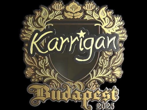 Sticker | karrigan (Gold) | Budapest 2025